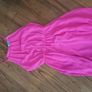 Hot pink dress